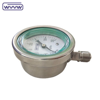 ss304 filtro especial de alta presión 1000 bar de aceite lleno de 4 &quot;medidor de presión de utilidad