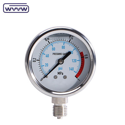 Medidor de alta presión de acero inoxidable de autoclave