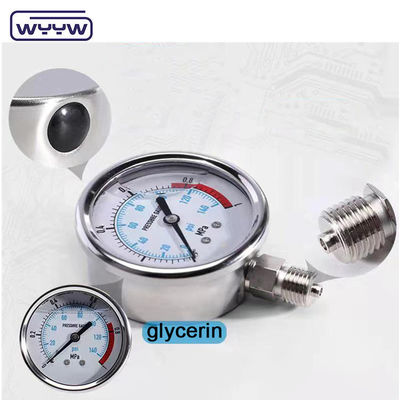 Medidor de alta presión de acero inoxidable de autoclave