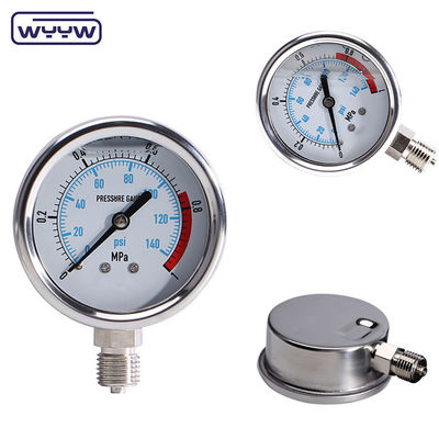 Medidor de alta presión de acero inoxidable de autoclave