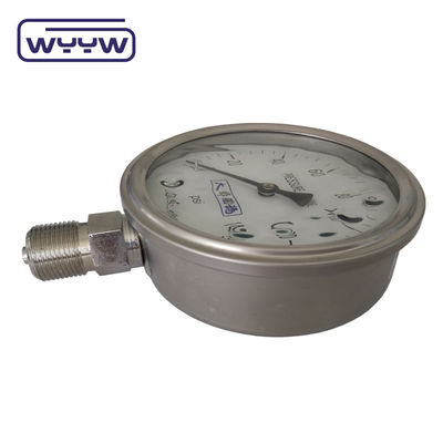 OEM ODM OBM Medidor de presión lleno de líquido de 100 mm Material de acero inoxidable