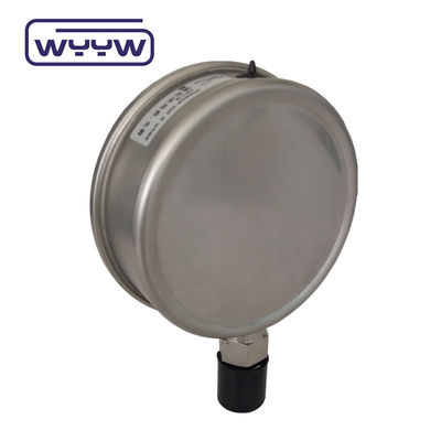 Manómetro de presión lleno de aceite líquido de 100 mm 4&quot; con una precisión del 1,6%