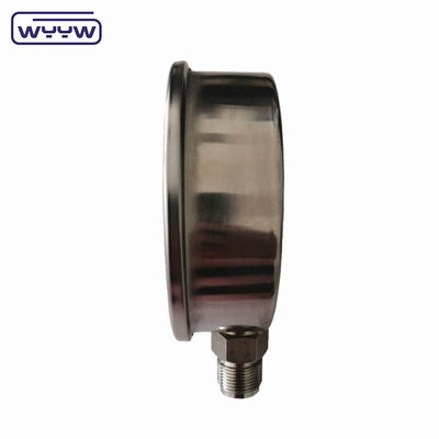 4 pulgadas de acero inoxidable de aceite lleno medidor de presión con 2,5% / 1,6% de precisión y 1/4'PT / NPT / G / M hilo