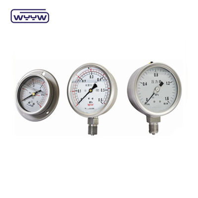 4 pulgadas de acero inoxidable de aceite lleno medidor de presión con 2,5% / 1,6% de precisión y 1/4'PT / NPT / G / M hilo