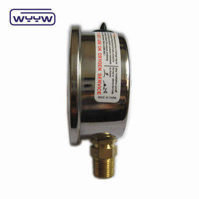 Manómetro de manómetro de presión Glicerina llenando 10 bares G1/4&quot; Conexión inferior
