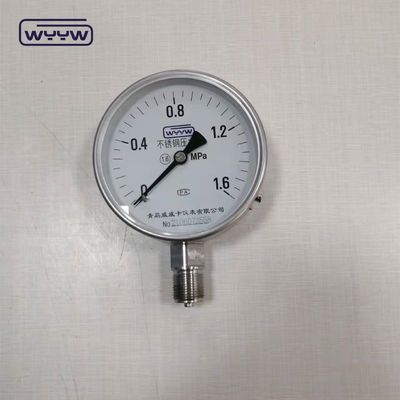 Medidor de presión de acero inoxidable Fondo seco 1/2 &quot;Bsp Uso para el agua de aire
