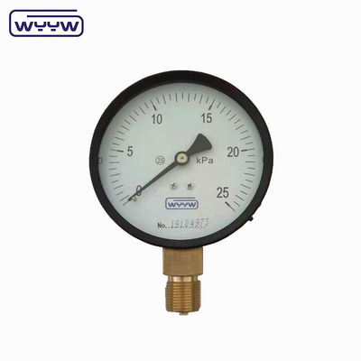 Medidor de presión de la cápsula 100 Mbar Manómetro de bajas 100 mm G1/2&quot;