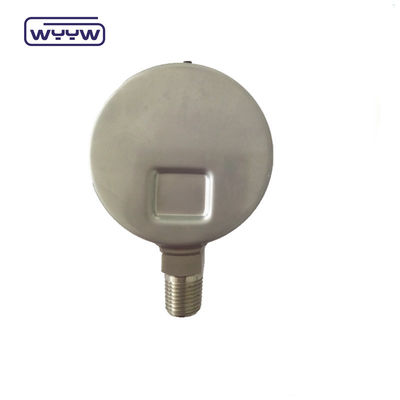 Ventana acrílica de soldadura con láser medidor de presión lleno de líquido con tubo de acero inoxidable Bourdon