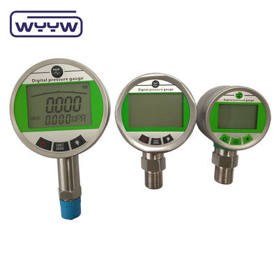 Medidor de presión digital de 100 mm 12 meses Temperatura de trabajo 20- 140 ° F -6.67 a 60 ° C Medida precisa