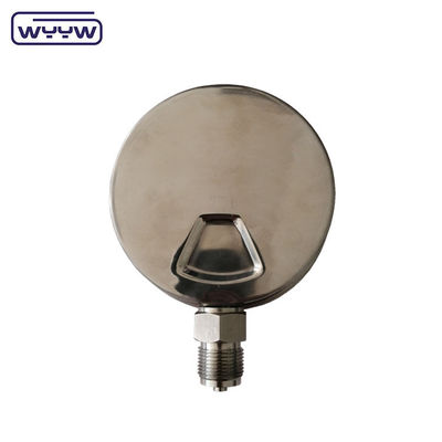 Herramienta de medición de presión profesional con relleno líquido 1/2'PT/NPT/G/M con hilo de aluminio pintado negro