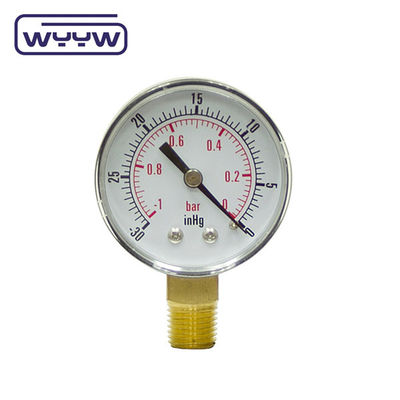 Medidor de presión de vacío de grado industrial con material de acero inoxidable