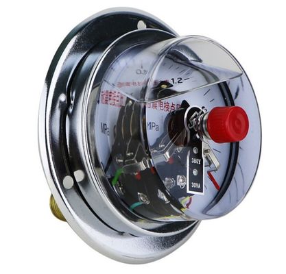 2Medidor de presión de contacto eléctrico de precisión del 0,5% con rango de medición según las demandas y conexión inferior o posterior