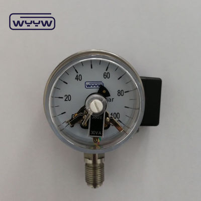 Medición de presión industrial de 63 mm Medidor de presión eléctrica de contacto con una precisión del 2,5%