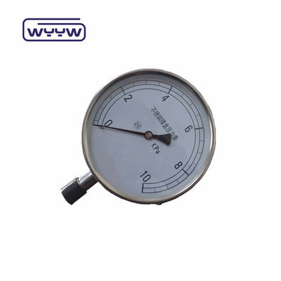 150 mm Medidor de presión de cápsula Material de caja de acero negro duradero para ambientes de alta presión