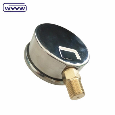 Manómetro de medición de presión del material del tubo de fosforo bronce de Bourdon para aplicaciones de alta presión hasta 0-1000 bar