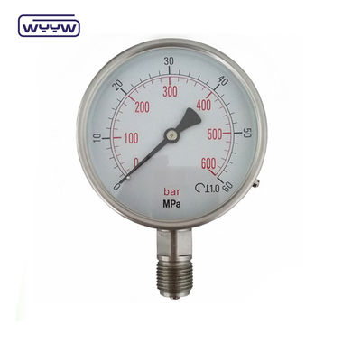 1 año ±1,6% de exactitud a escala completa de medición de vacío lleno de líquido 1/4&quot; 1/2''BSP/PT/NPT/G/M hilo