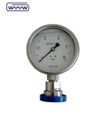 Medidor de presión de tubo de aluminio Dial Bourdon para medición precisa de la presión en trabajo pesado