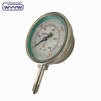 Indicador de presión industrial llenado de líquido 63 mm 100 mm 150 mm Opciones