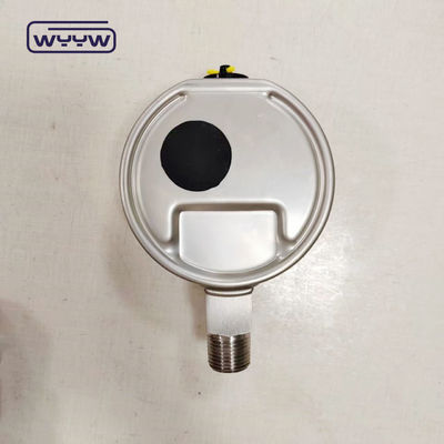 Manómetro de presión con caja de bayoneta Ss304, rosca ss316, glicerina, vidrio de seguridad y puntero de ajuste.