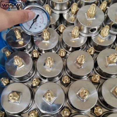 Medidor de presión de vacío de acero inoxidable con tamaño de dial de 60 mm y montaje trasero para aplicaciones industriales