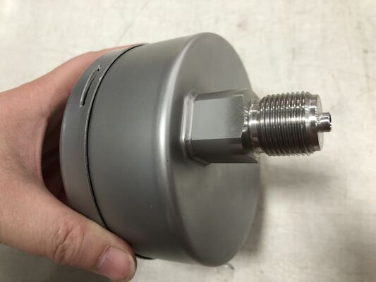 Manómetro de acero inoxidable de 4 pulgadas (100 mm) resistente a vibraciones y corrosión, sin relleno de aceite