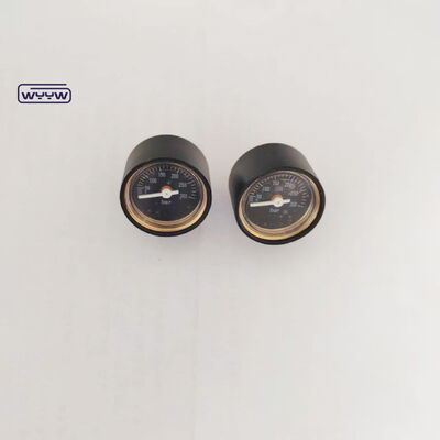 Manómetro de mini medidor de presión de acero de 30 mm y 300 bar para pistola de aire
