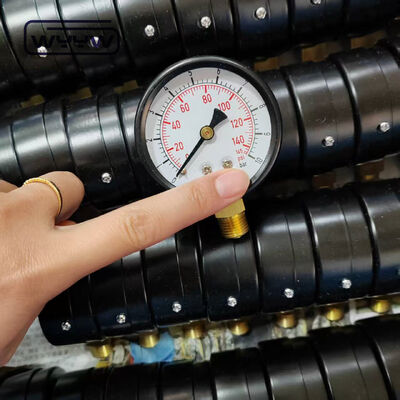 Conexión radial medidor de presión de 60 mm de barra medidor de presión de gas