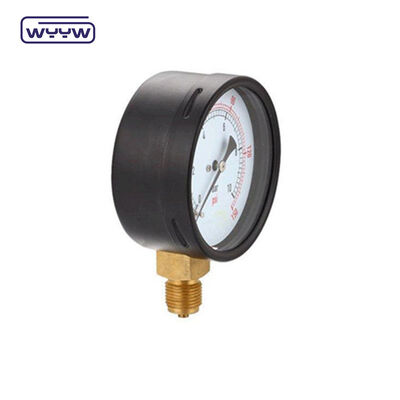 Conexión radial medidor de presión de 60 mm de barra medidor de presión de gas