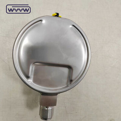 Medidor de presión resistente a los golpes de acero inoxidable con rango personalizable y conexión de fondo de bayoneta