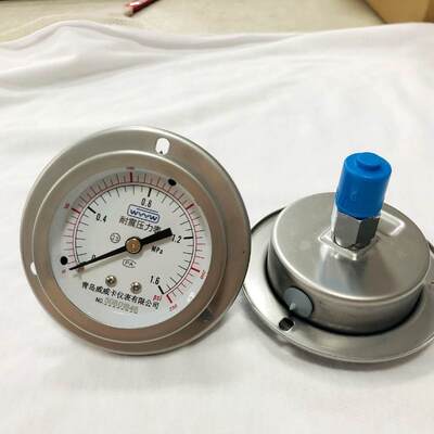 63mm 2.5 pulgadas de panel montaje líquido lleno de impactador medidor de presión resistente
