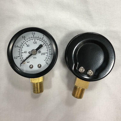 Manómetro de tubo Bourdon de menos 40 a 140 grados Fahrenheit, material del tubo de bronce fosforado, que ofrece rendimiento