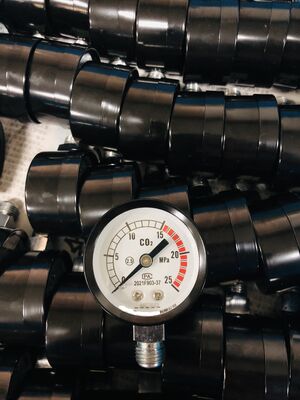 Rango de medición 0-100 Mpa Medidor de presión económico Adecuado para aplicaciones de oxígeno y CO2 Sin aceite Tipo seco Durable y de rendimiento